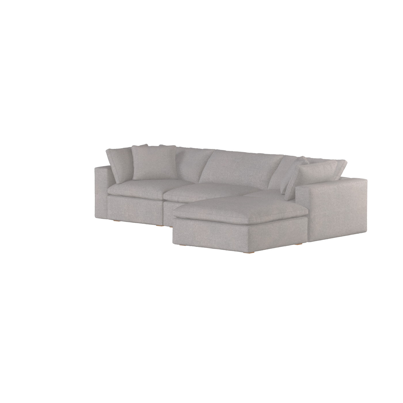 Ari three seater modular corner Sofa With Full Fabric Customisation