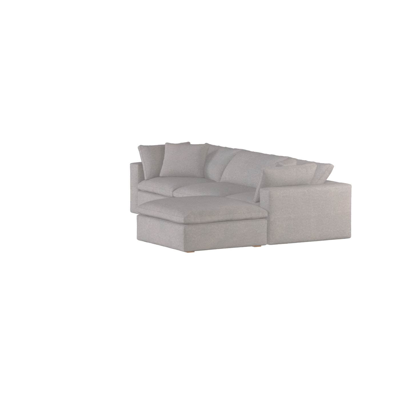 Ari three seater modular corner Sofa With Full Fabric Customisation