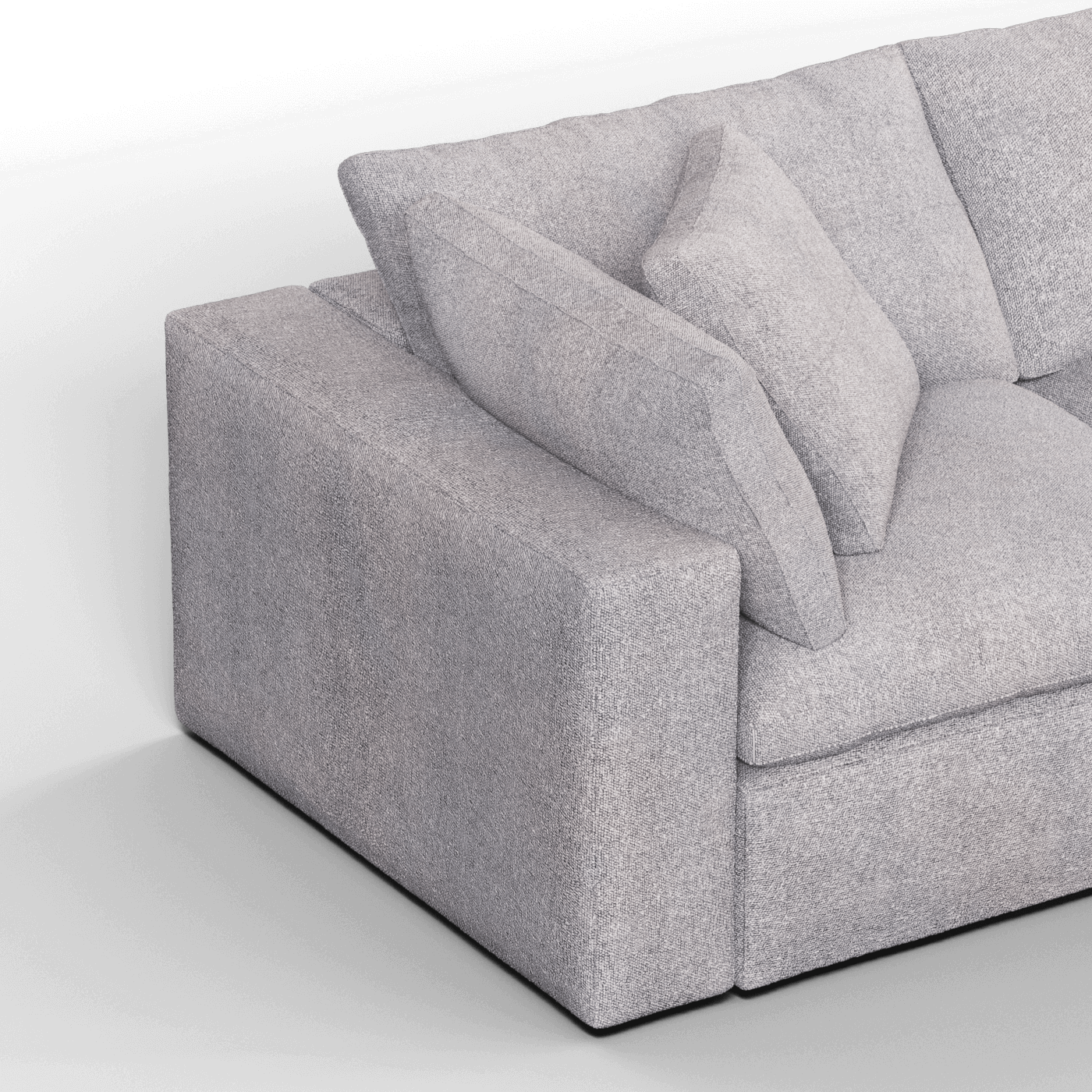 Ari three seater modular corner Sofa With Full Fabric Customisation