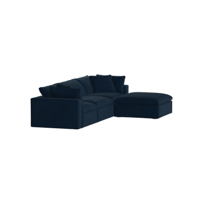 Ari three seater modular corner Sofa With Full Fabric Customisation