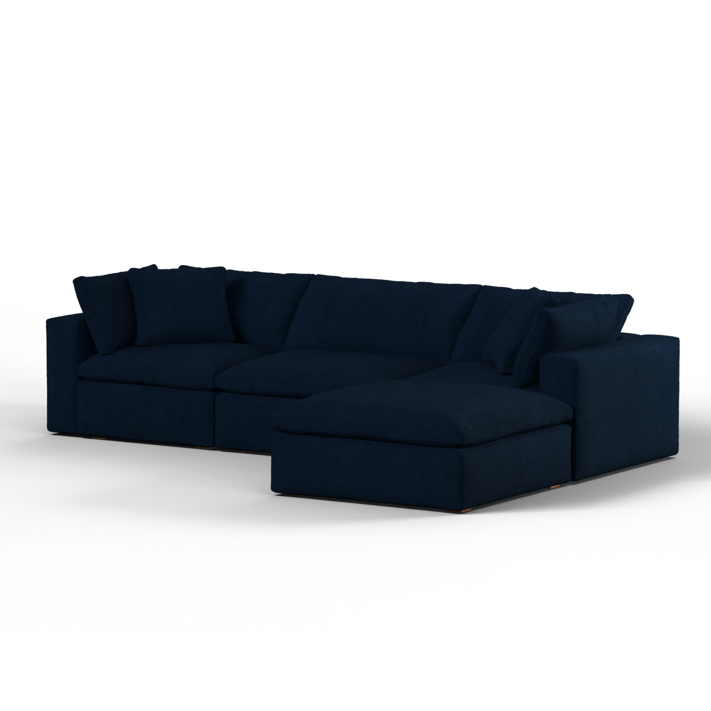 Ari three seater modular corner Sofa With Full Fabric Customisation