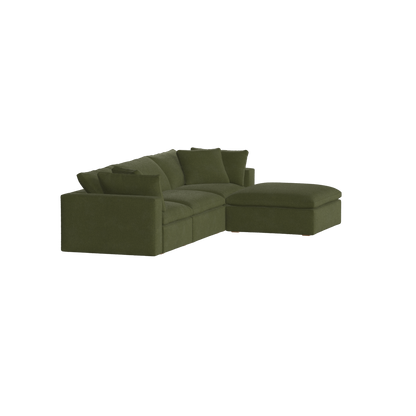 Ari three seater modular corner Sofa With Full Fabric Customisation