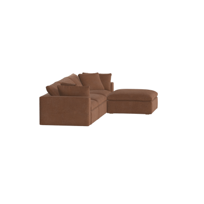 Ari three seater modular corner Sofa With Full Fabric Customisation