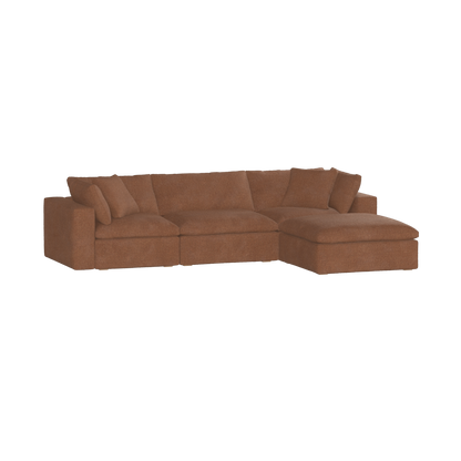 Ari three seater modular corner Sofa With Full Fabric Customisation