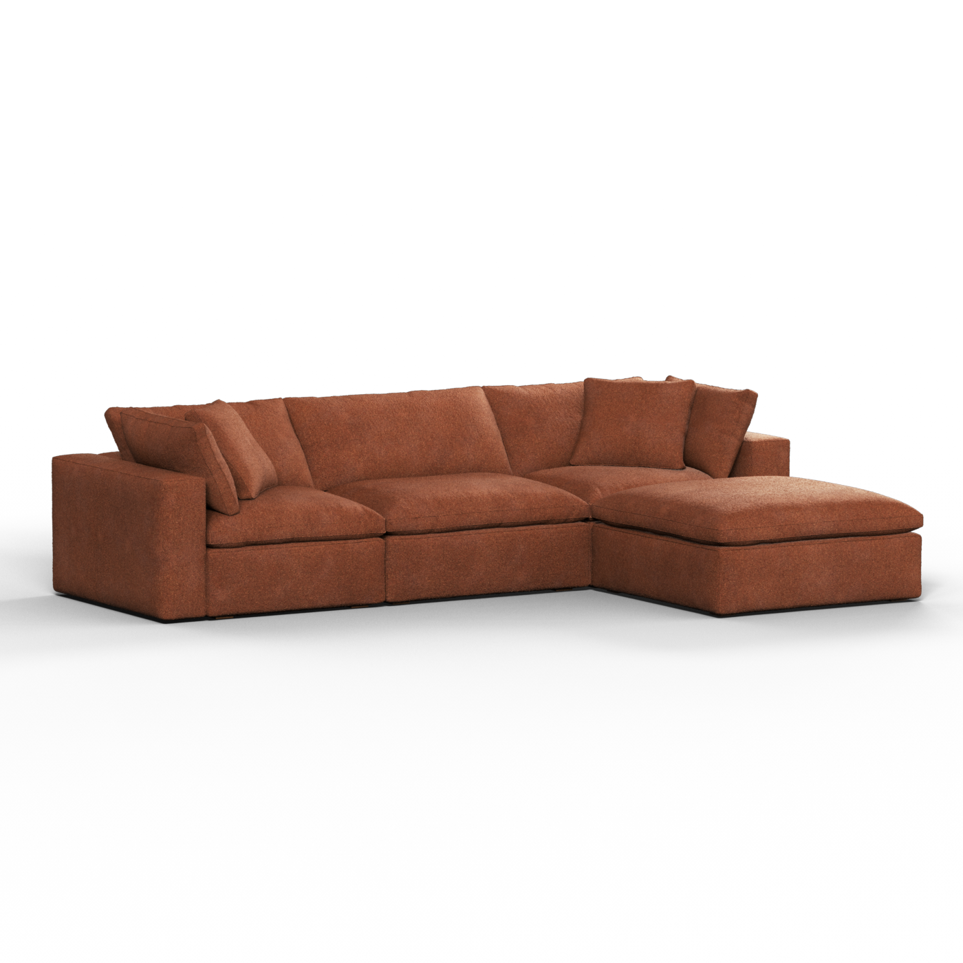 Ari three seater modular corner Sofa With Full Fabric Customisation