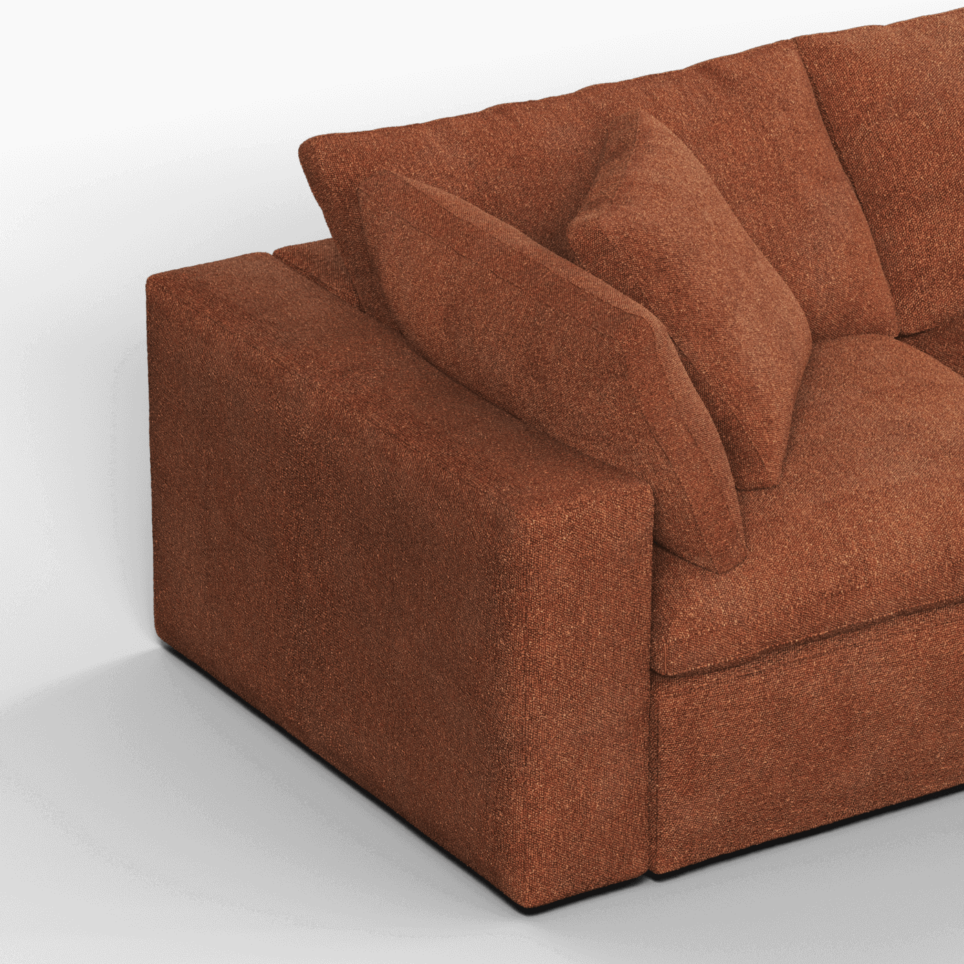 Ari three seater modular corner Sofa With Full Fabric Customisation