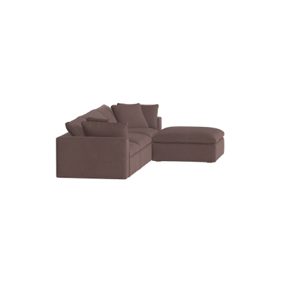 Ari three seater modular corner Sofa With Full Fabric Customisation