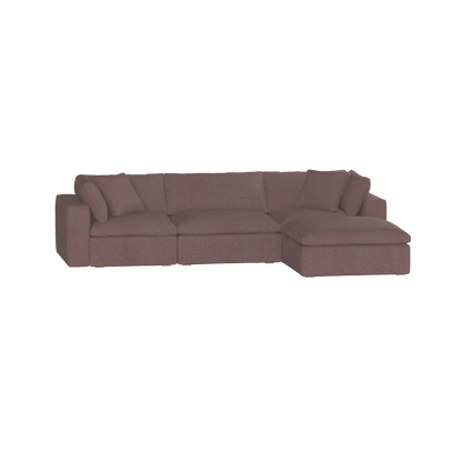 Ari three seater modular corner Sofa With Full Fabric Customisation
