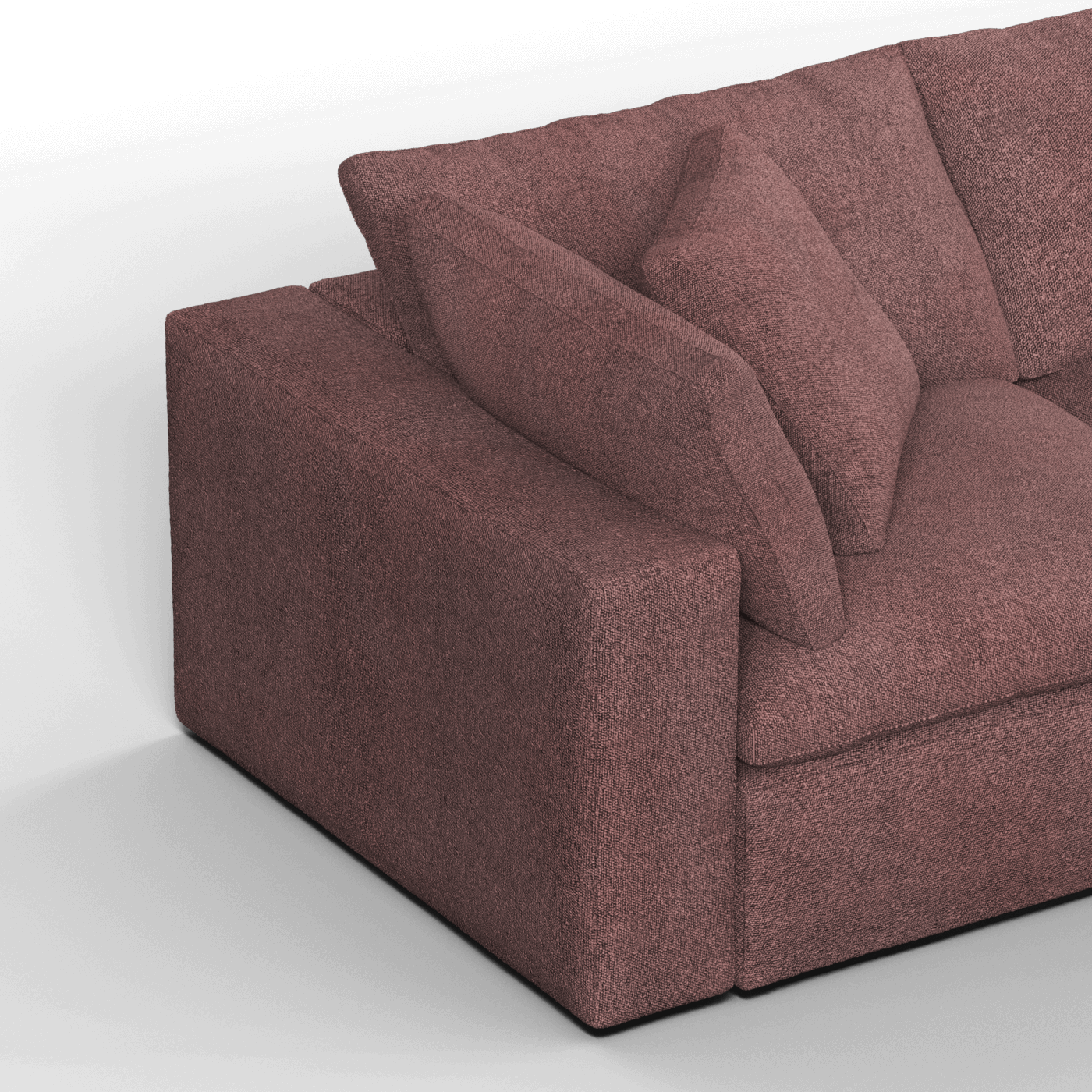 Ari three seater modular corner Sofa With Full Fabric Customisation