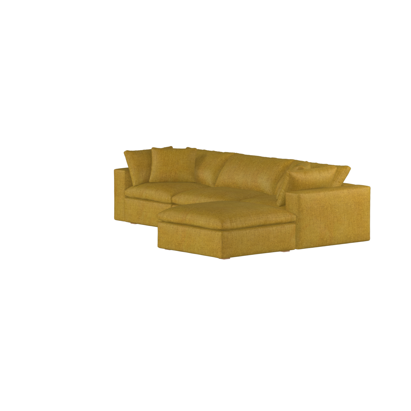 Ari three seater modular corner Sofa With Full Fabric Customisation