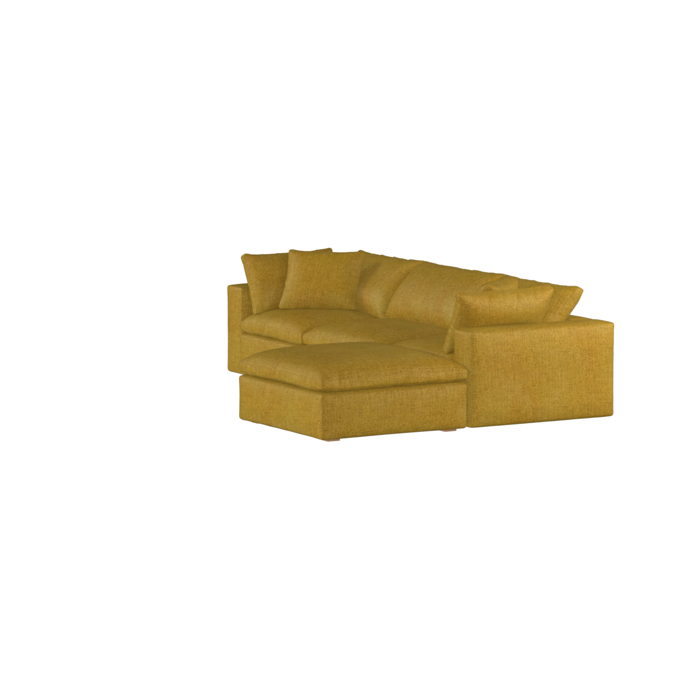 Ari three seater modular corner Sofa With Full Fabric Customisation