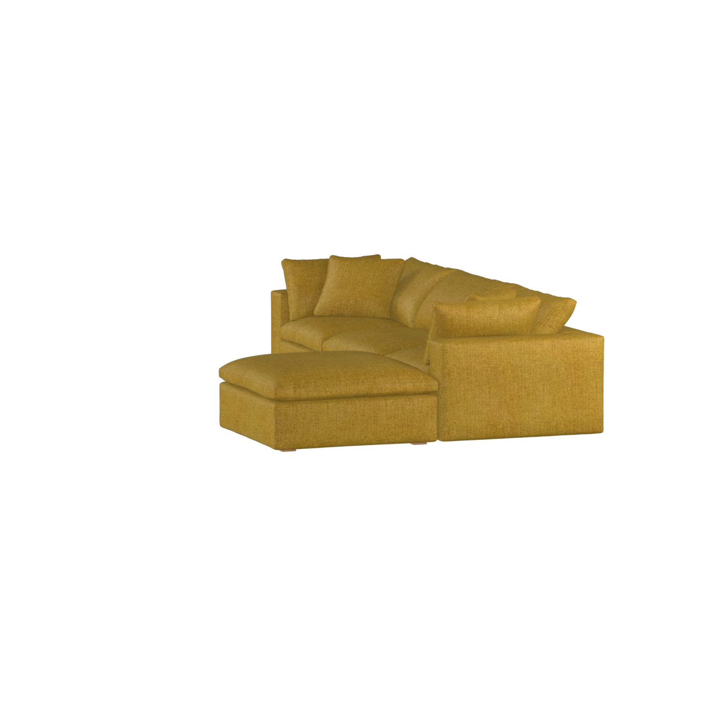 Ari three seater modular corner Sofa With Full Fabric Customisation