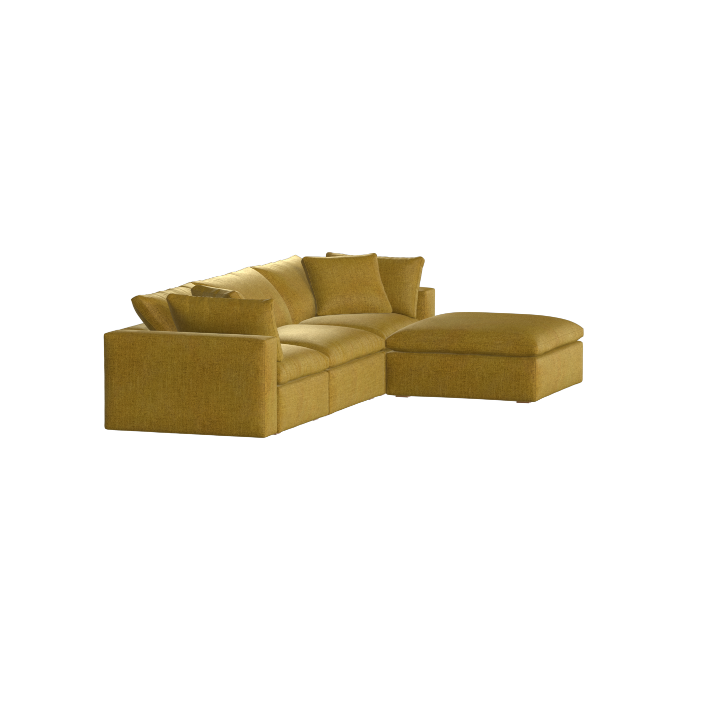 Ari three seater modular corner Sofa With Full Fabric Customisation