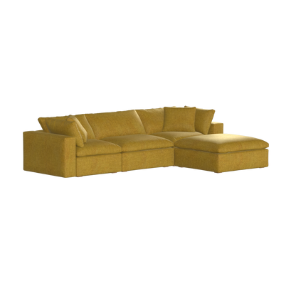 Ari three seater modular corner Sofa With Full Fabric Customisation