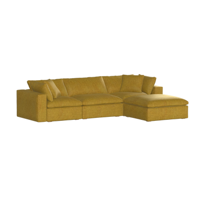 Ari three seater modular corner Sofa With Full Fabric Customisation