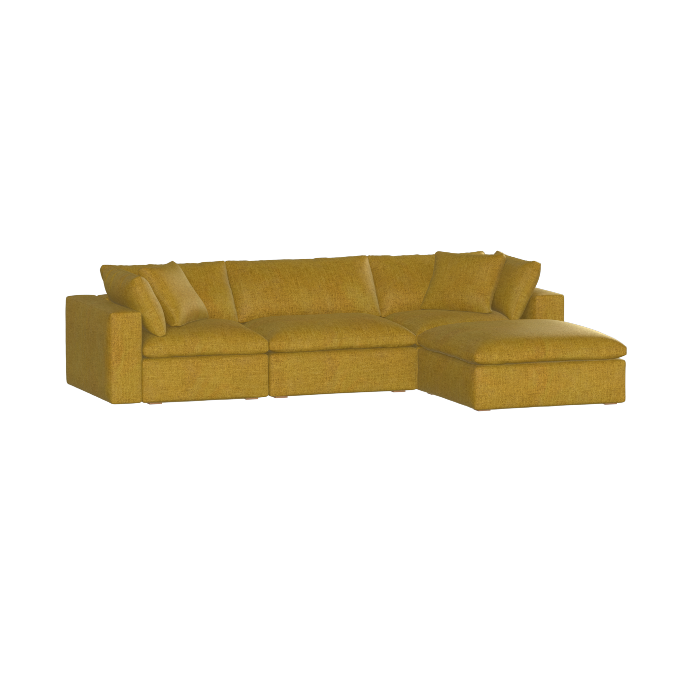 Ari three seater modular corner Sofa With Full Fabric Customisation