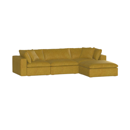 Ari three seater modular corner Sofa With Full Fabric Customisation