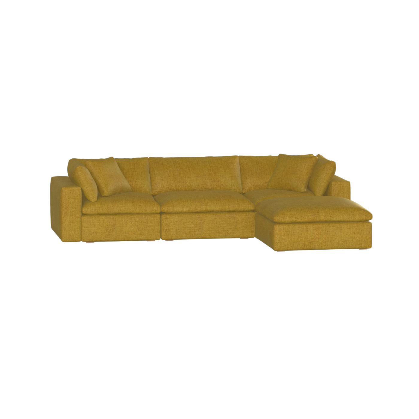 Ari three seater modular corner Sofa With Full Fabric Customisation