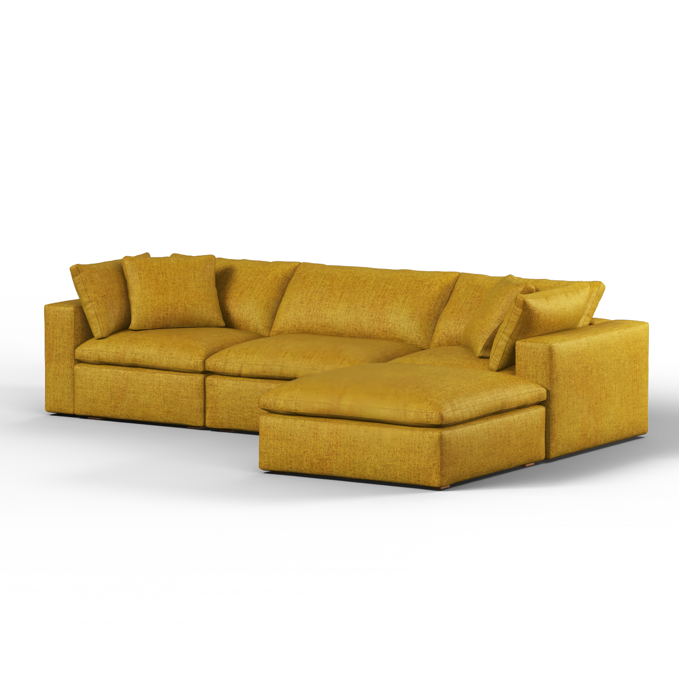 Ari three seater modular corner Sofa With Full Fabric Customisation