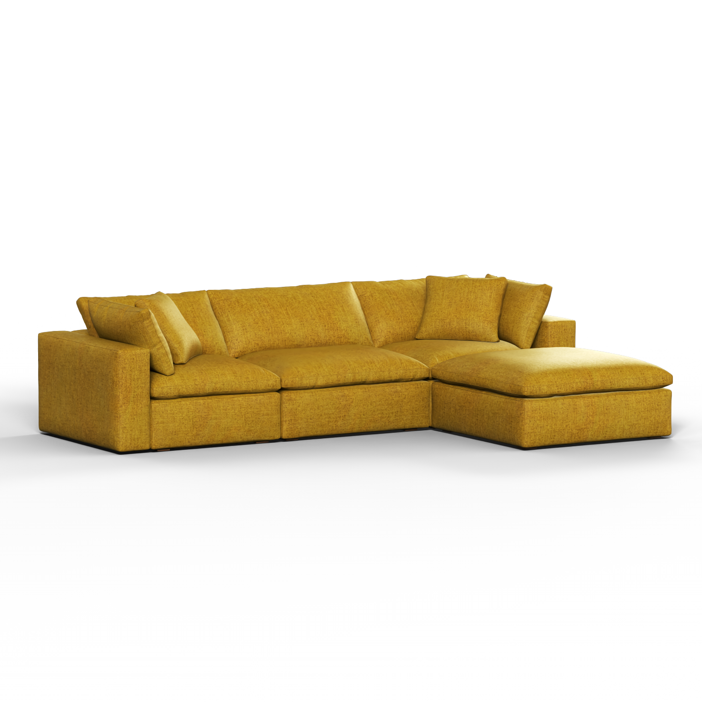 Ari three seater modular corner Sofa With Full Fabric Customisation