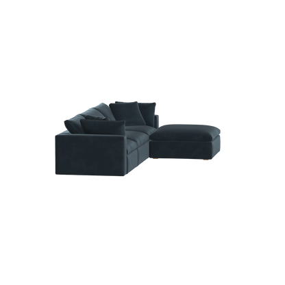Ari three seater modular corner Sofa With Full Fabric Customisation