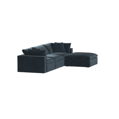 Ari three seater modular corner Sofa With Full Fabric Customisation