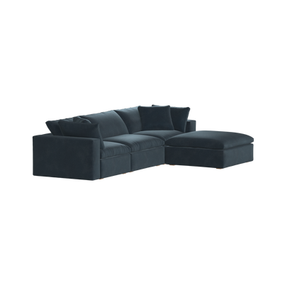 Ari three seater modular corner Sofa With Full Fabric Customisation
