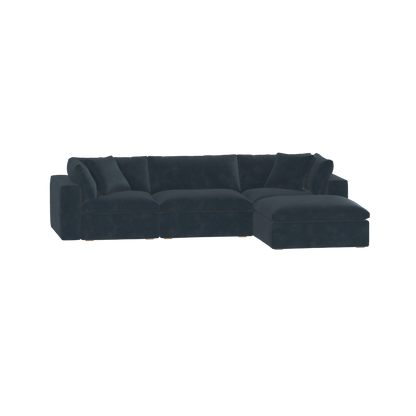 Ari three seater modular corner Sofa With Full Fabric Customisation