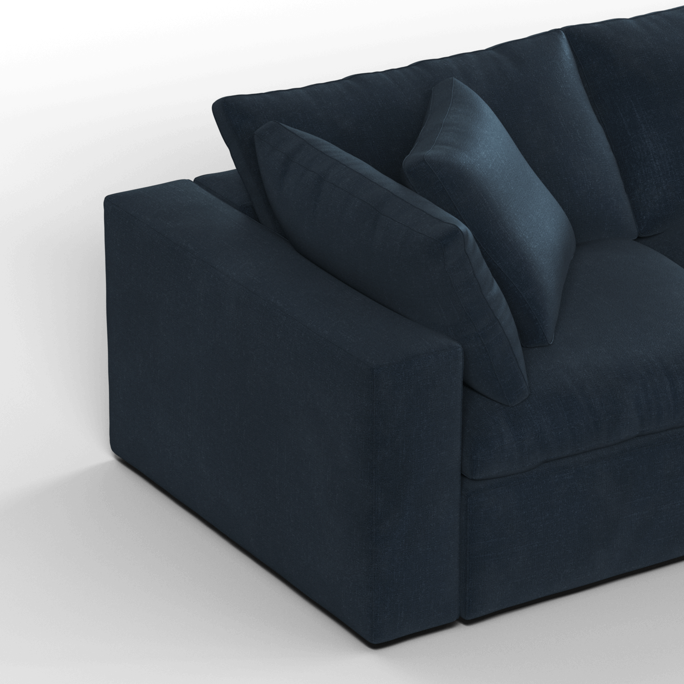 Ari three seater modular corner Sofa With Full Fabric Customisation