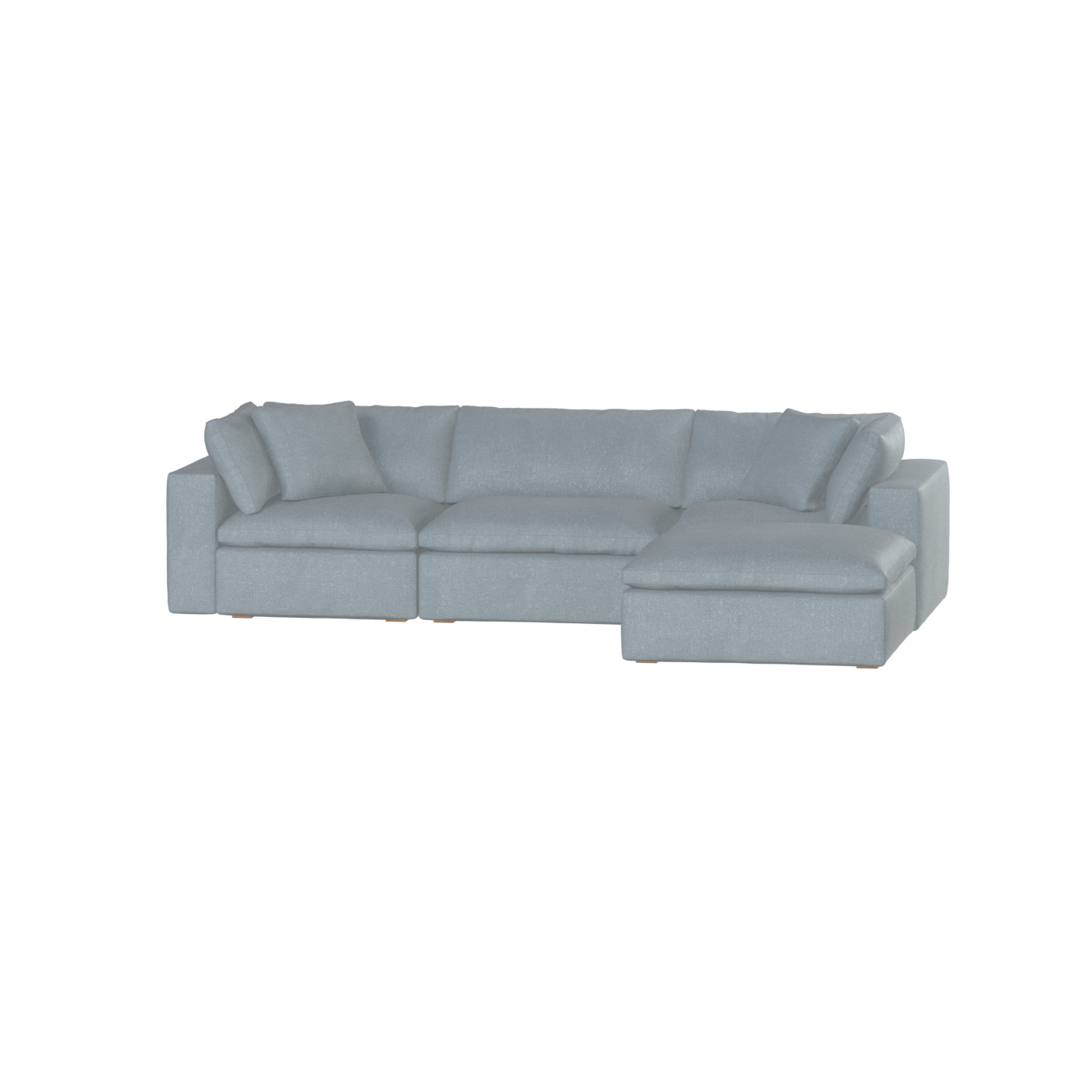 Ari three seater modular corner Sofa With Full Fabric Customisation