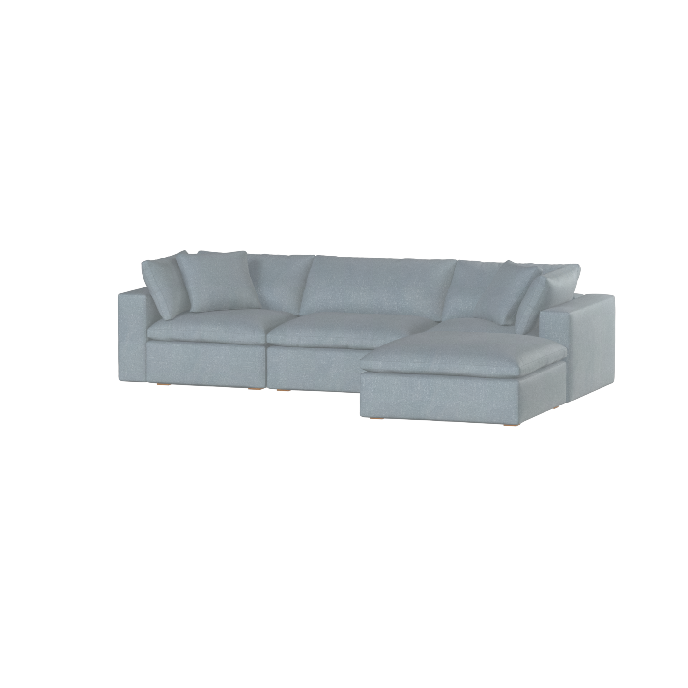 Ari three seater modular corner Sofa With Full Fabric Customisation