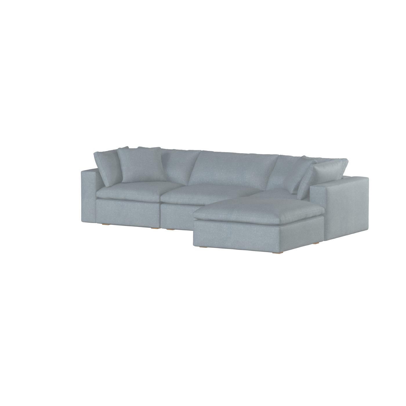 Ari three seater modular corner Sofa With Full Fabric Customisation