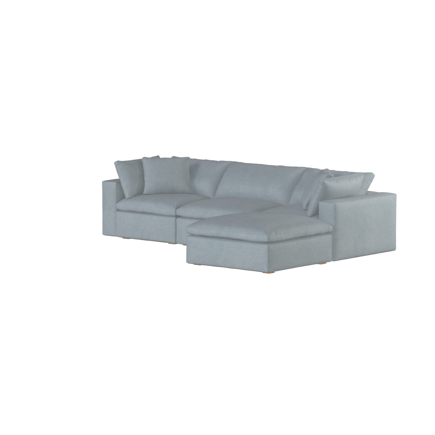 Ari three seater modular corner Sofa With Full Fabric Customisation