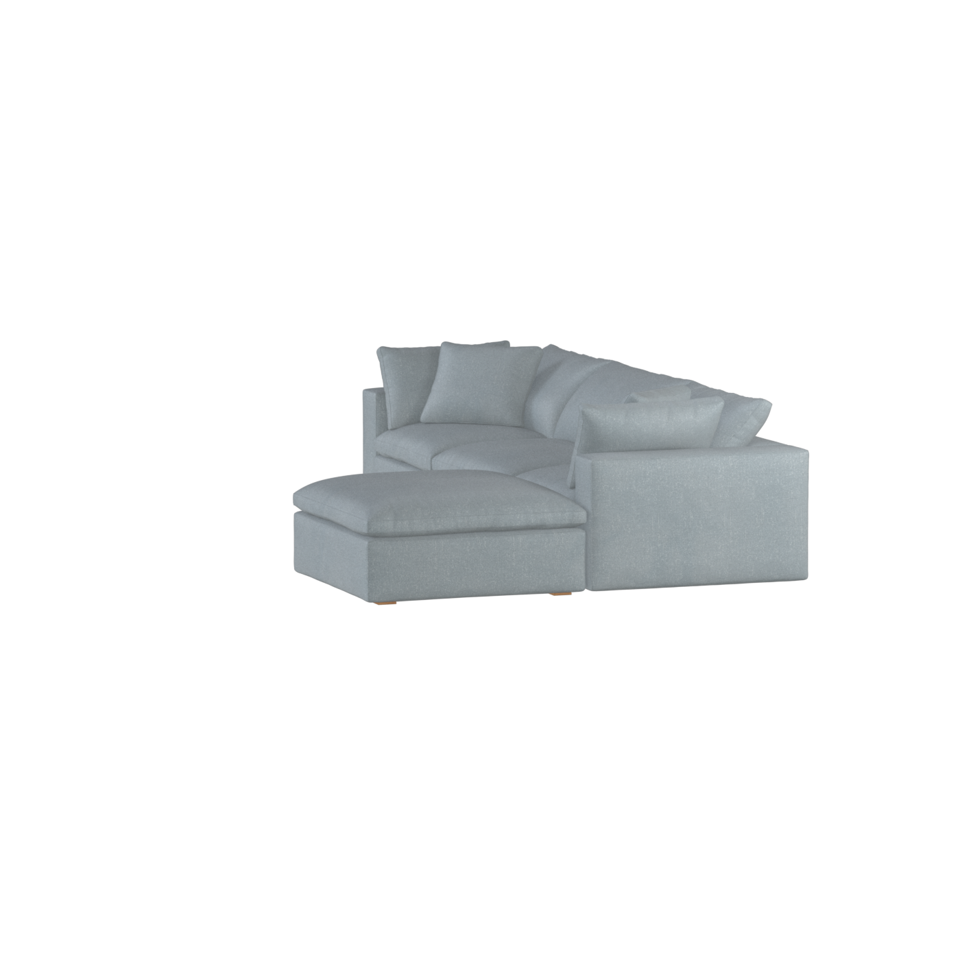 Ari three seater modular corner Sofa With Full Fabric Customisation