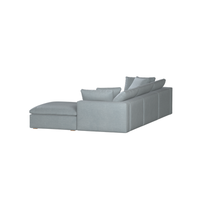 Ari three seater modular corner Sofa With Full Fabric Customisation