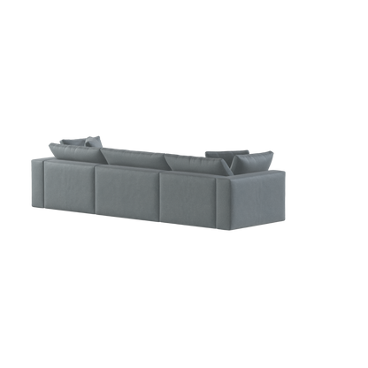Ari three seater modular corner Sofa With Full Fabric Customisation