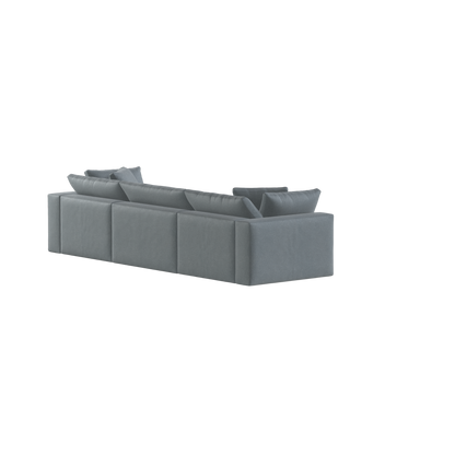 Ari three seater modular corner Sofa With Full Fabric Customisation