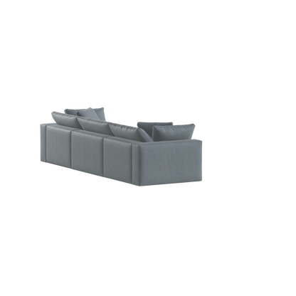 Ari three seater modular corner Sofa With Full Fabric Customisation