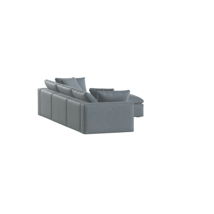 Ari three seater modular corner Sofa With Full Fabric Customisation