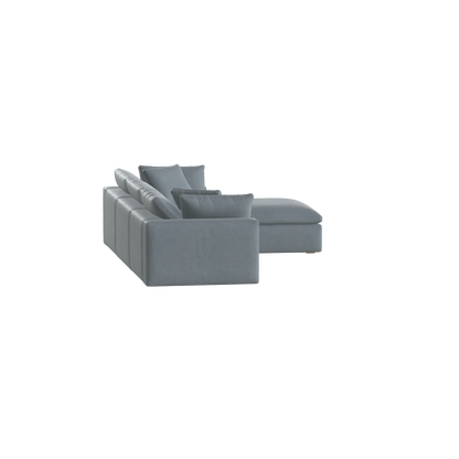 Ari three seater modular corner Sofa With Full Fabric Customisation