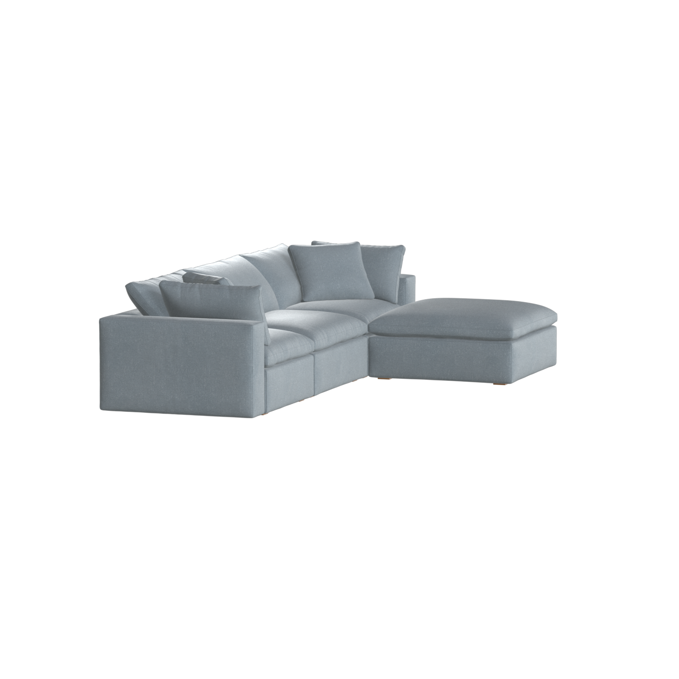 Ari three seater modular corner Sofa With Full Fabric Customisation