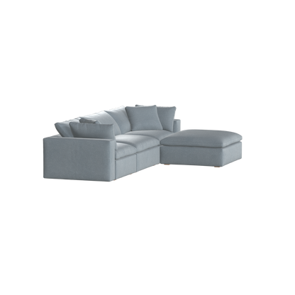 Ari three seater modular corner Sofa With Full Fabric Customisation