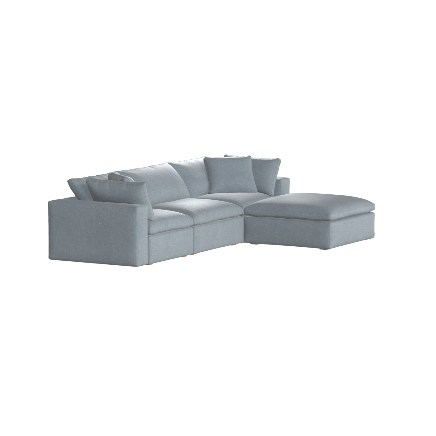 Ari three seater modular corner Sofa With Full Fabric Customisation