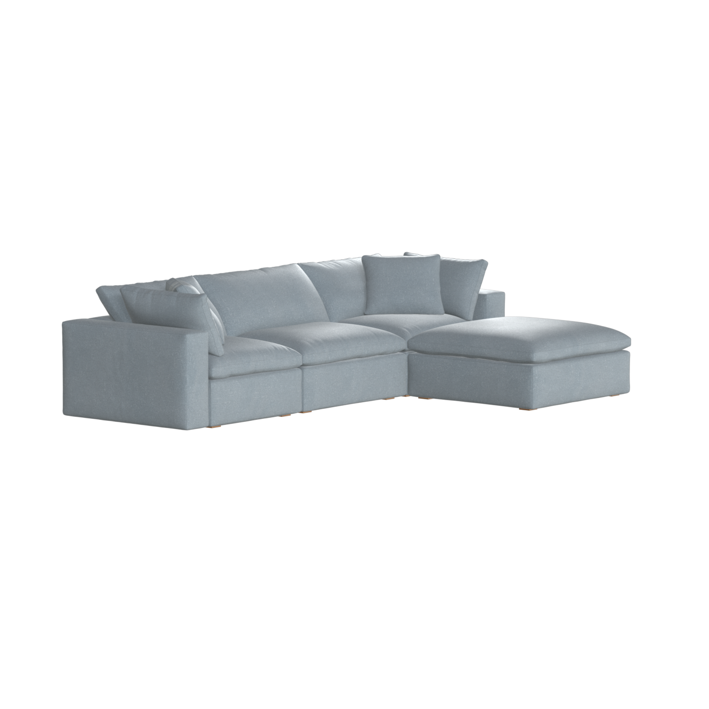 Ari three seater modular corner Sofa With Full Fabric Customisation