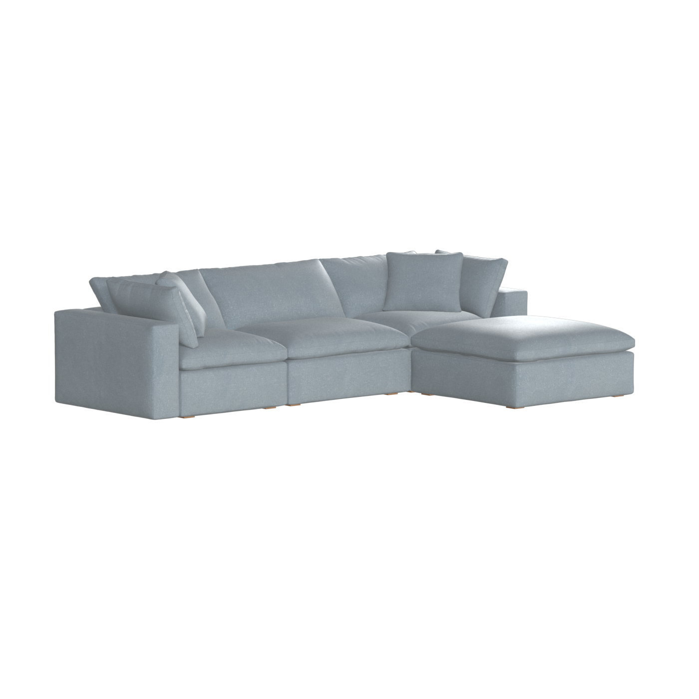 Ari three seater modular corner Sofa With Full Fabric Customisation
