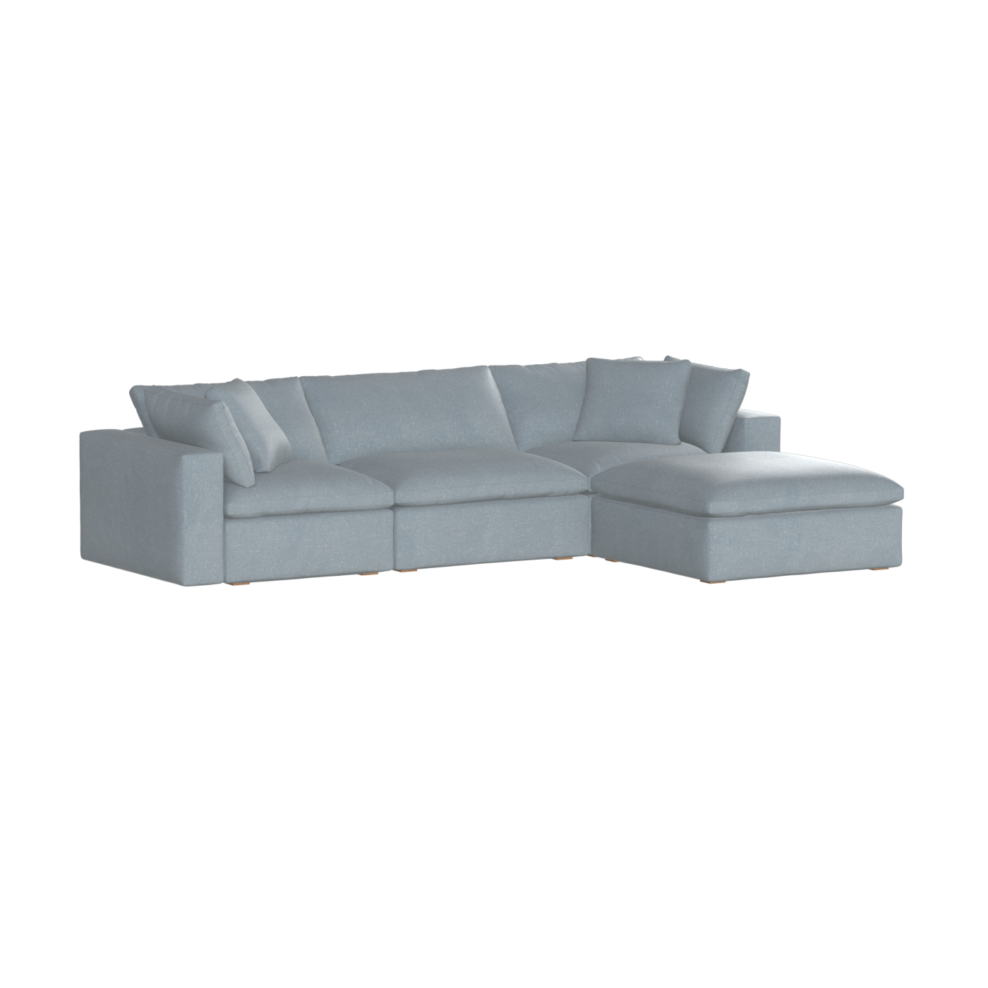 Ari three seater modular corner Sofa With Full Fabric Customisation
