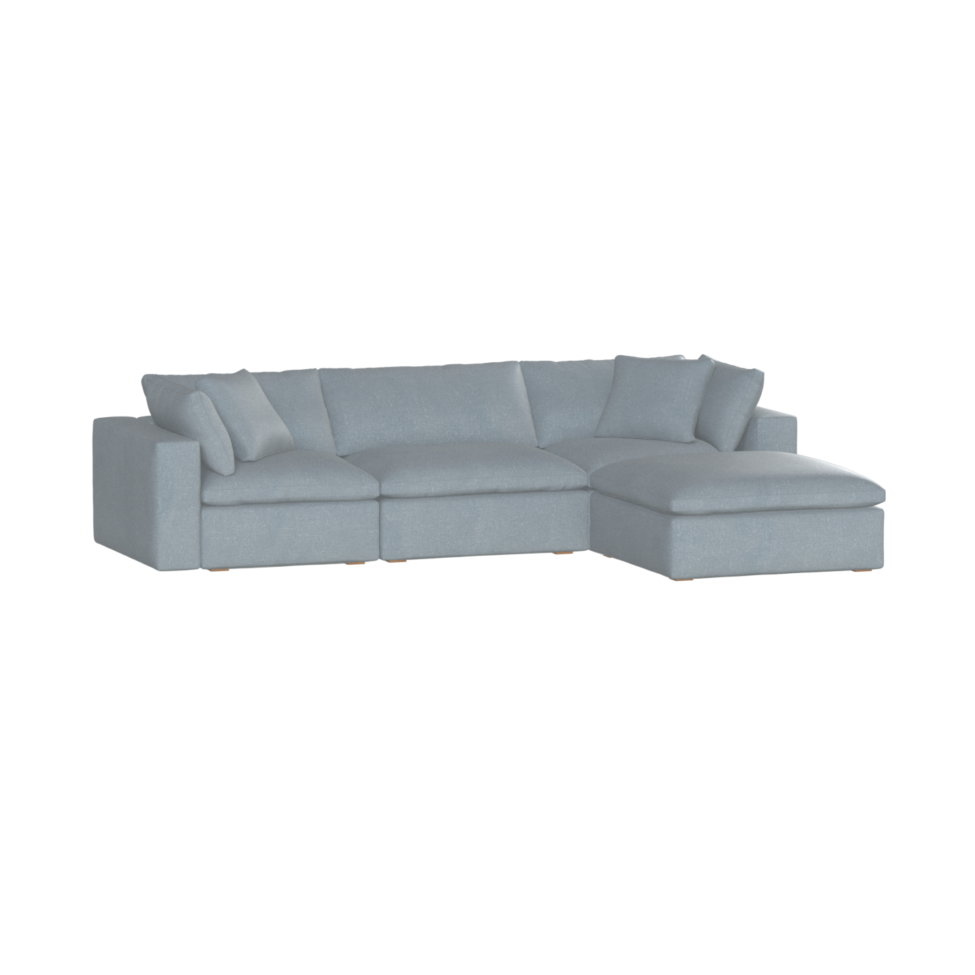 Ari three seater modular corner Sofa With Full Fabric Customisation