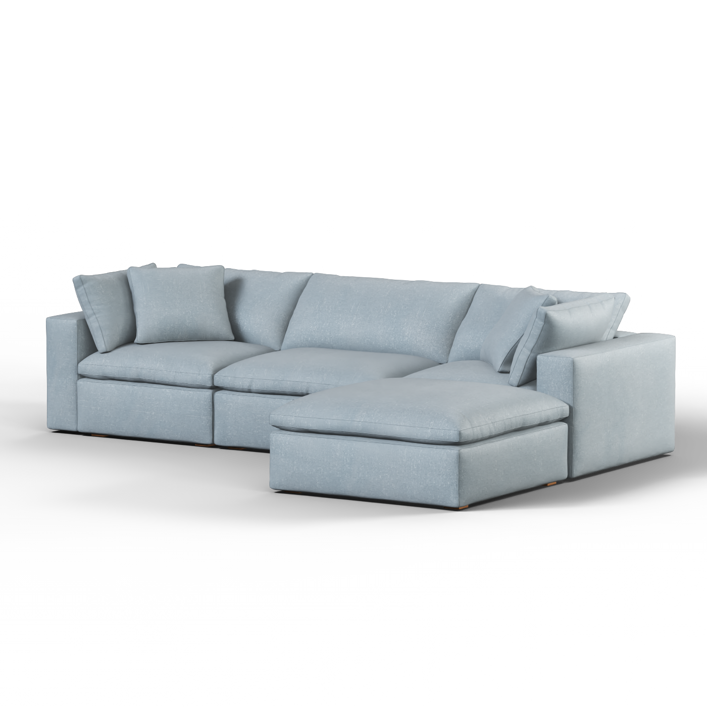 Ari three seater modular corner Sofa With Full Fabric Customisation