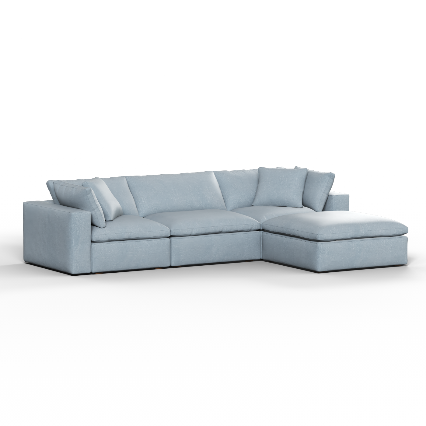 Ari three seater modular corner Sofa With Full Fabric Customisation