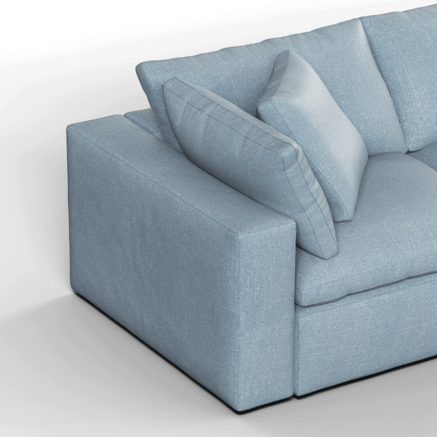 Ari three seater modular corner Sofa With Full Fabric Customisation